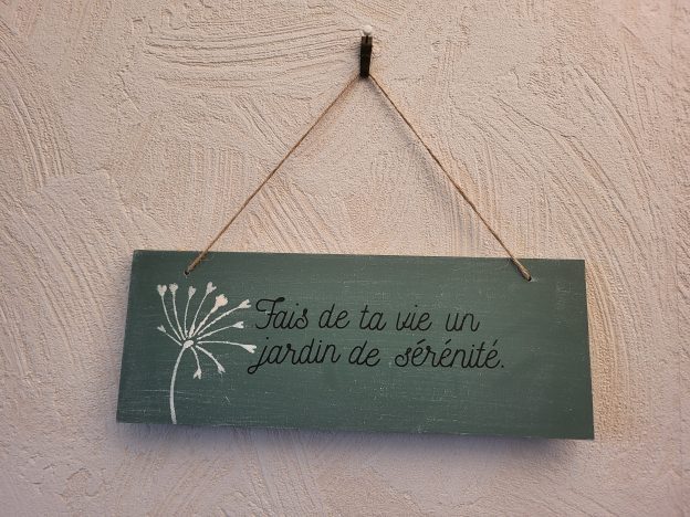 Pancarte personnalisée famille mdf